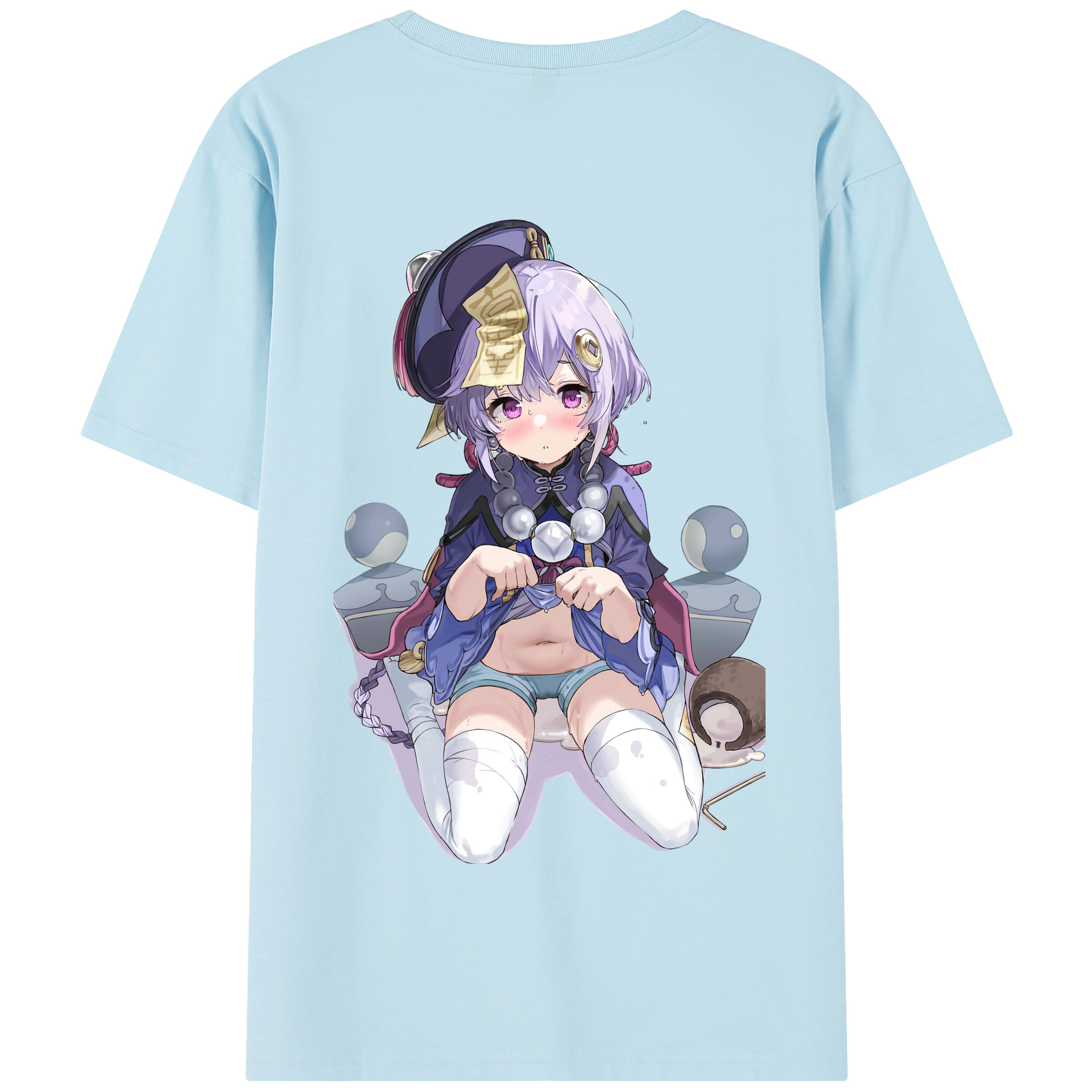 げんし神 七七 なな  genshin Nana 綿100％半袖Tシャツ（背面プリント）